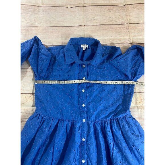 J. Crew Women's Long Sleeve Button Front Collared Dress - 8 - Picture 8 of 14